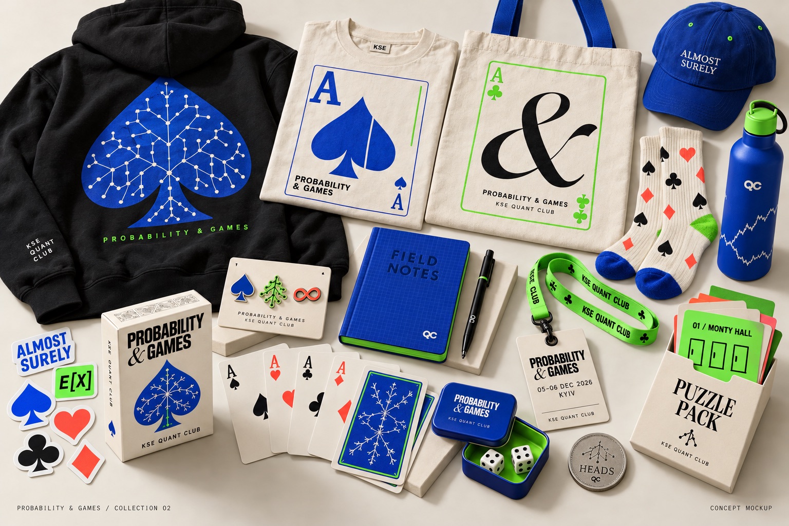 Almost Surely cap — Design previews · final details confirmed before payment